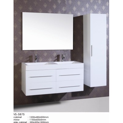 waterproof pvc MDF hotel modern luxury commercial double sink tona 36inch white hotel bathroom vanity